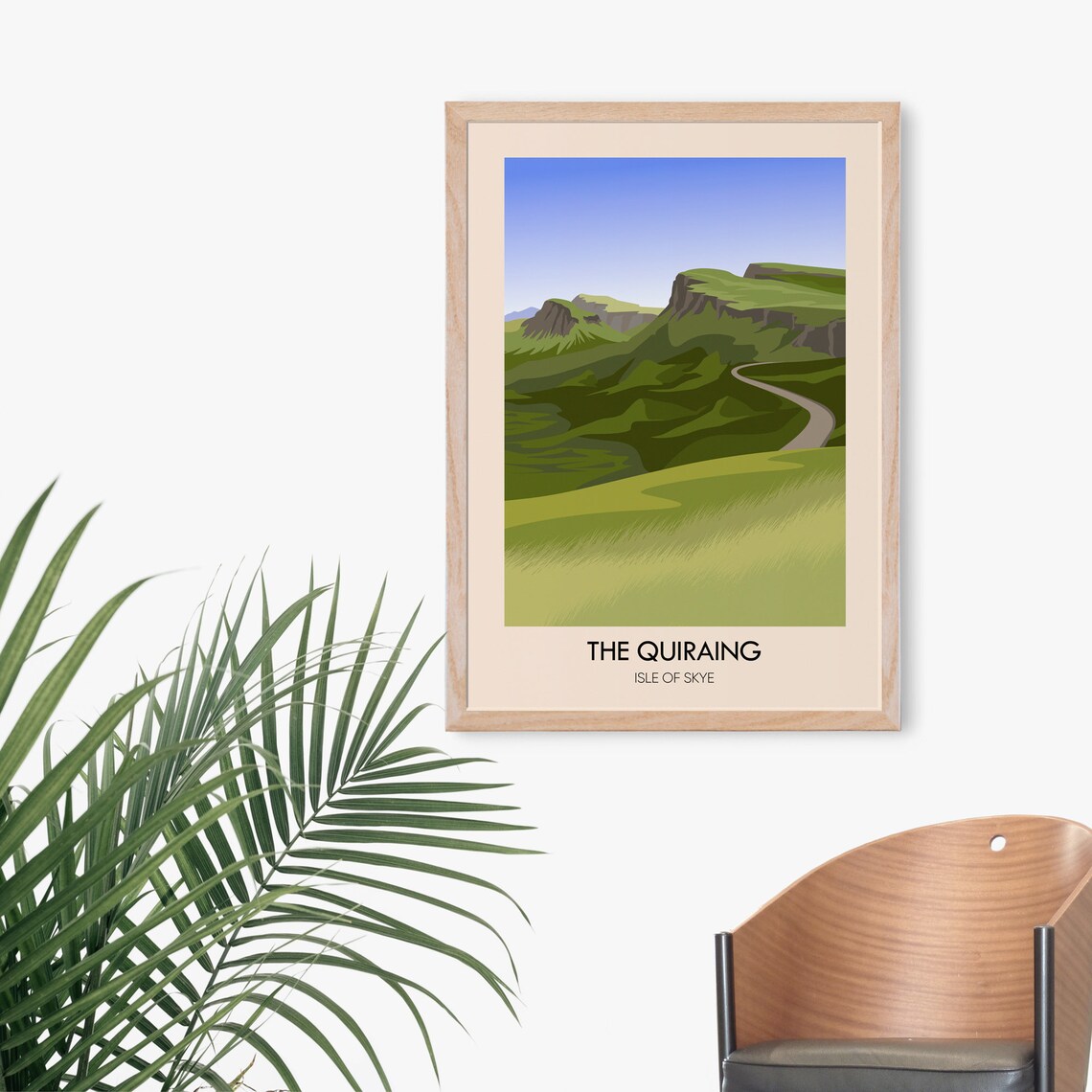 The Quiraing Isle of Skye Scotland Green Cliffs Road Travel Poster - Image 4