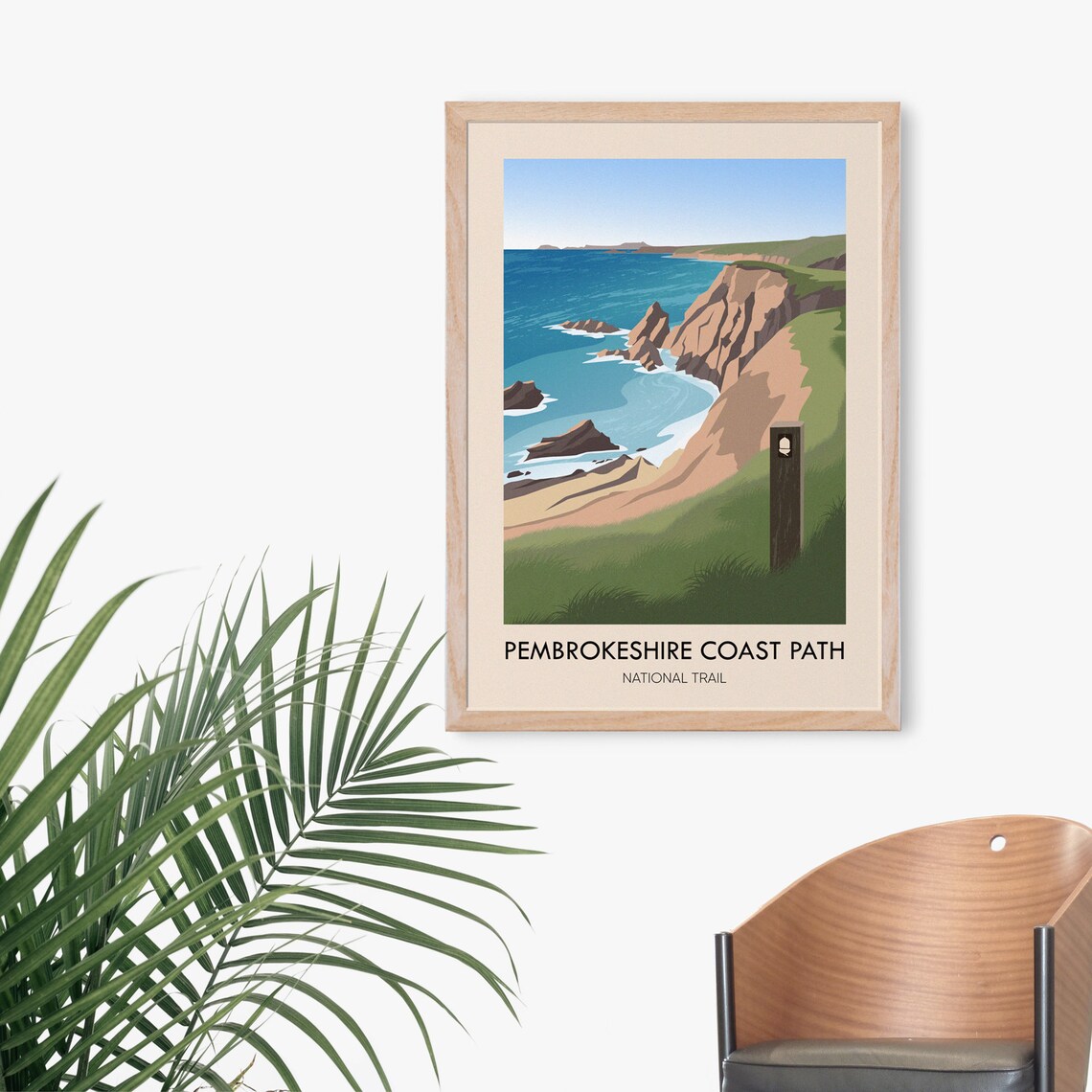 Pembrokeshire Coast Path Travel Poster, Wales - Image 3