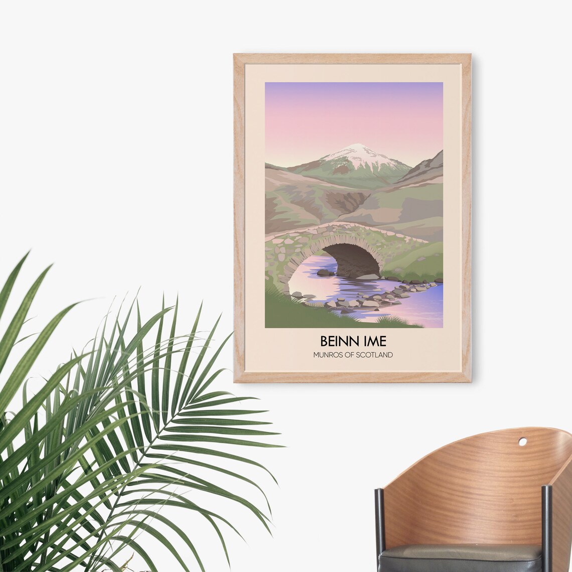 Beinn Ime Vintage Travel Poster, Scottish Highlands - Image 3
