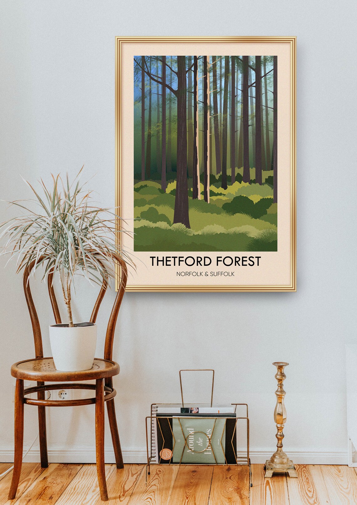 Thetford Forest Vintage Travel Poster, East Anglia - Image 2
