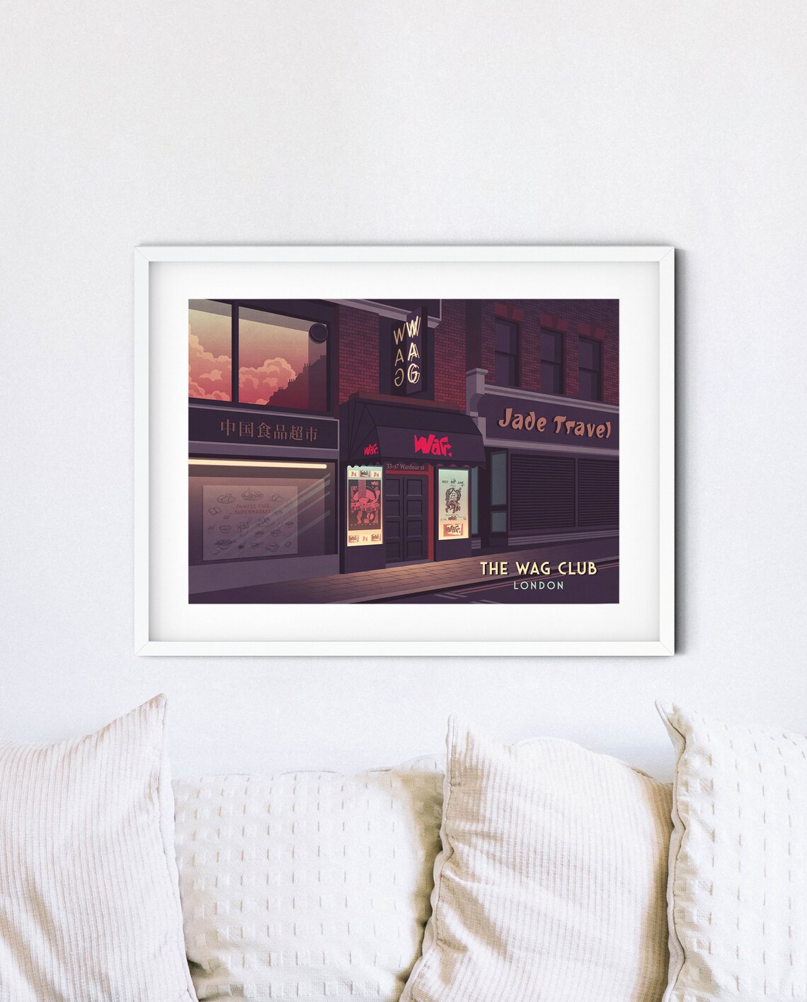The Wag Club Wardour Street London Nightclub Scene Art Poster - Image 4