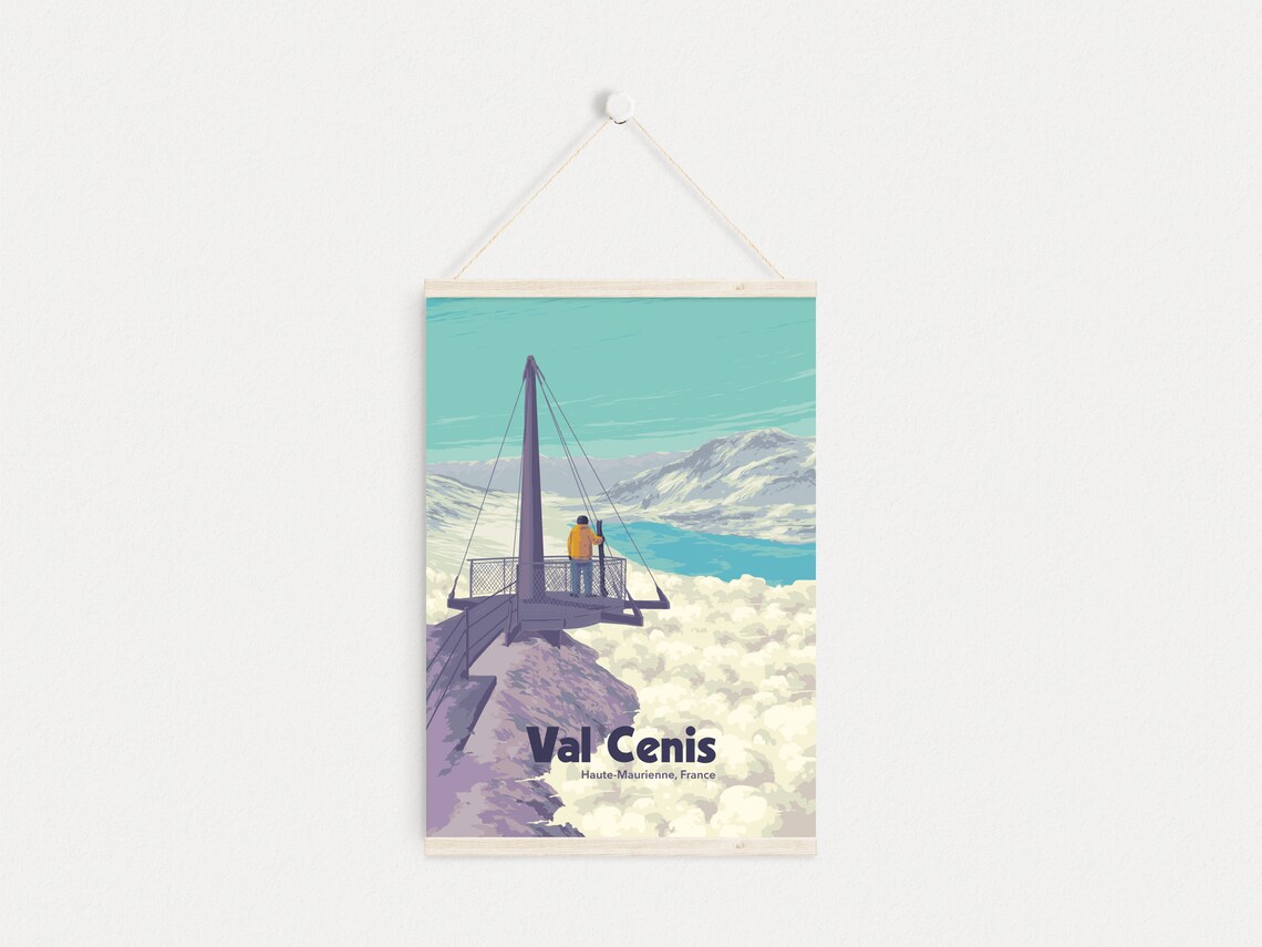 Val Cenis Alpine Viewpoint Haute-Maurienne France Travel Poster - Image 4