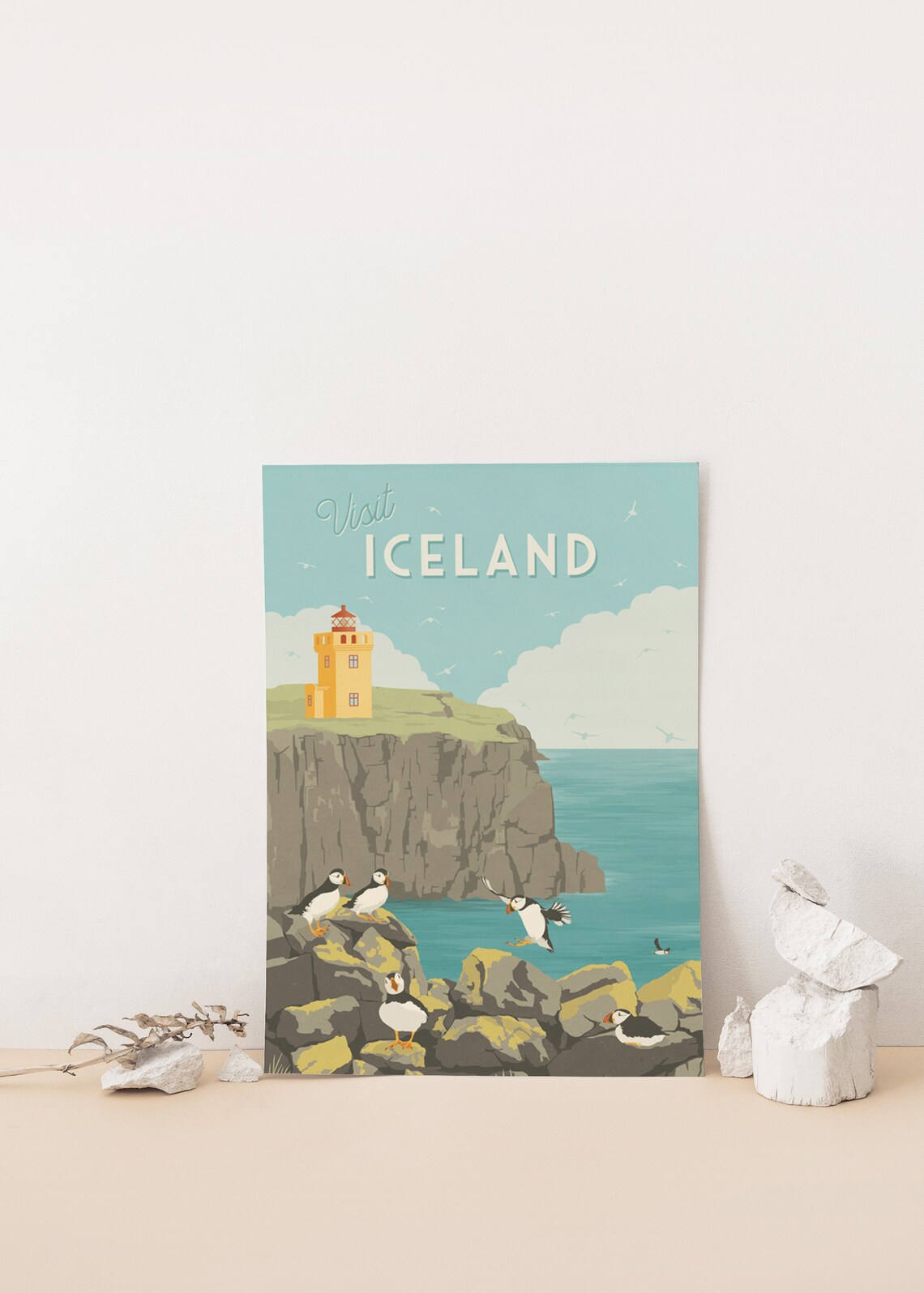 Visit Iceland Travel Poster, Icelandic Nature Print - Image 4