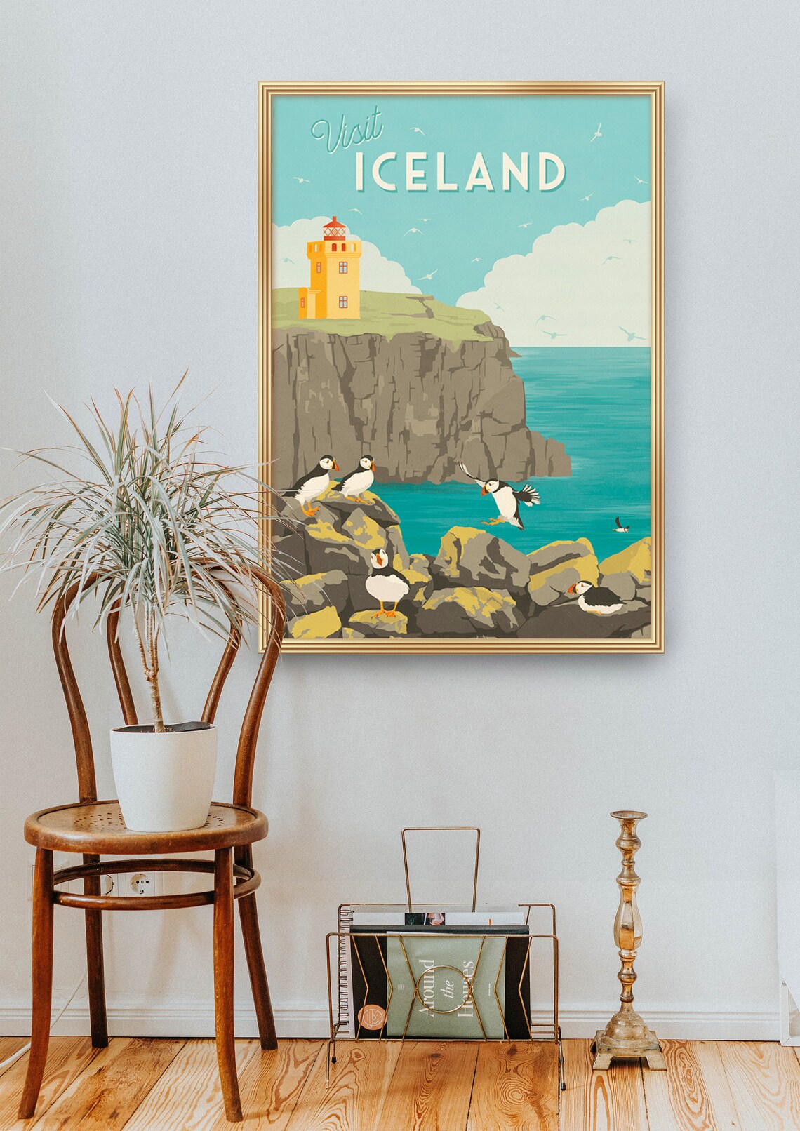 Visit Iceland Travel Poster, Icelandic Nature Print - Image 2
