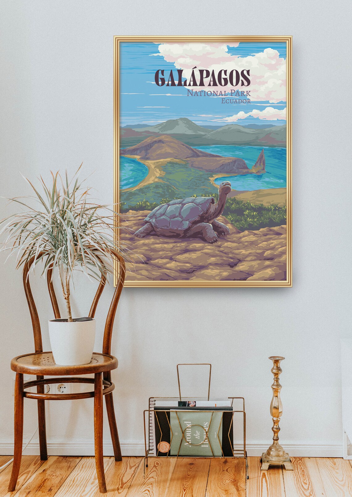 Galápagos National Park Ecuador Giant Tortoise Island Poster - Image 2