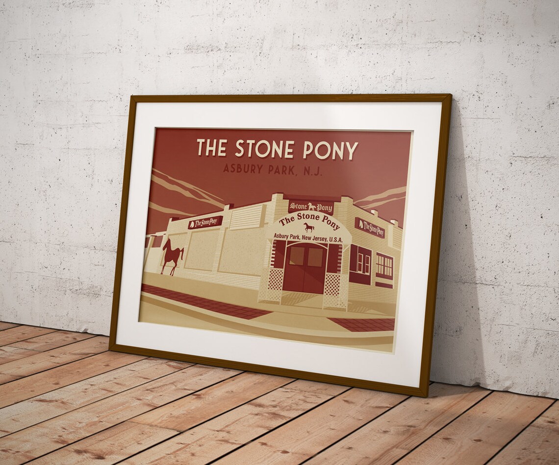 The Stone Pony Asbury New Jersey Travel Poster - Image 3