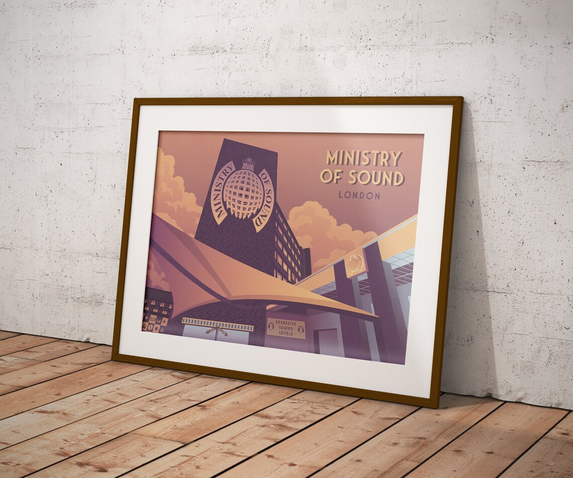 Ministry Of Sound London Nightclub Travel Poster - Image 3