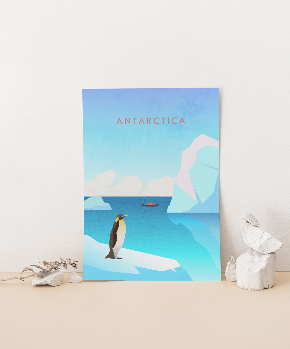 Antarctica Penguin Iceberg Blue Polar Ocean Expedition Poster - Image 4