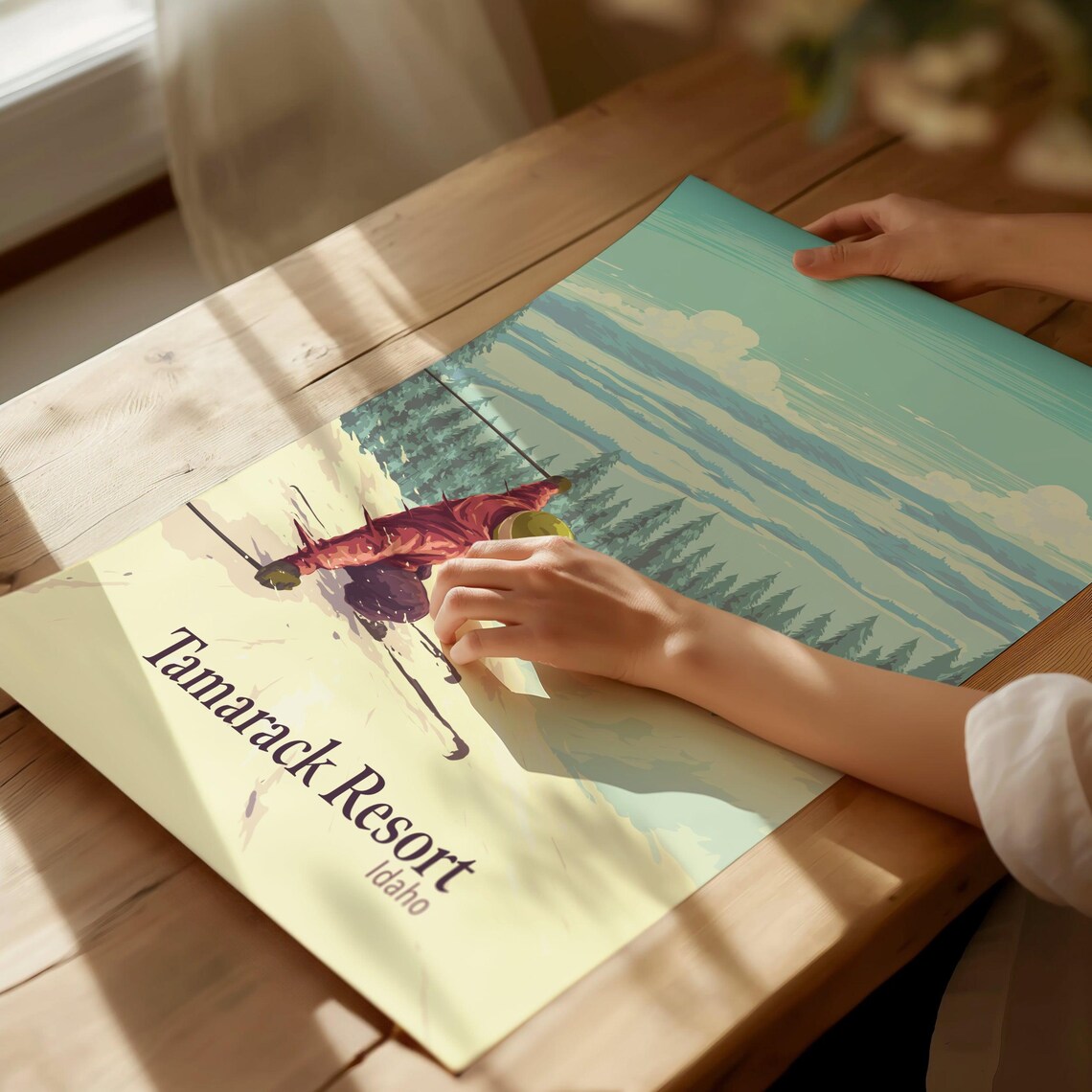 Tamarack Resort Idaho Ski Resort Travel Poster - Image 2