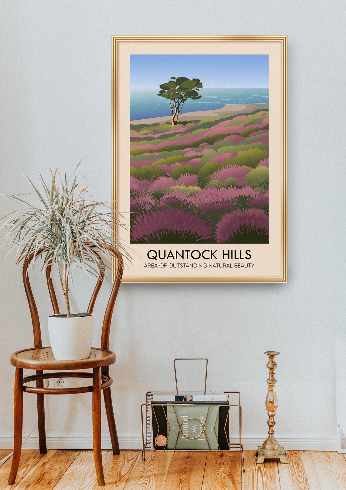 Quantock Hills AONB Vintage Travel Poster, Somerset - Image 2