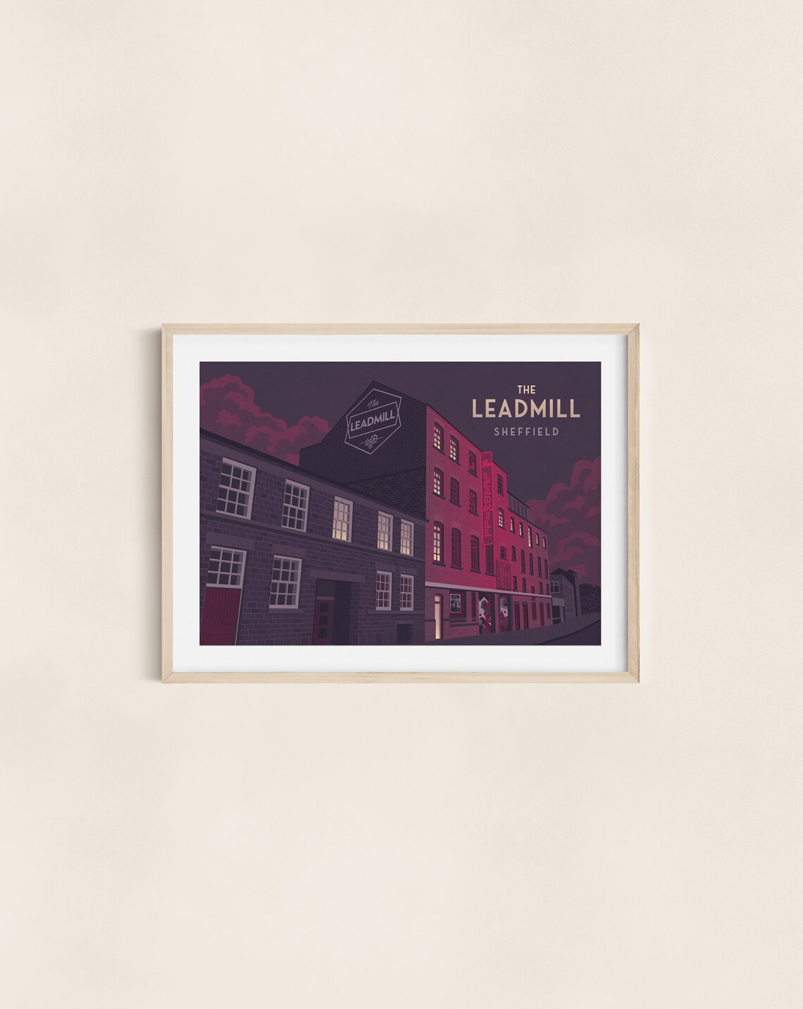 The Leadmill Sheffield Retro Music Venue Travel Poster - Image 3