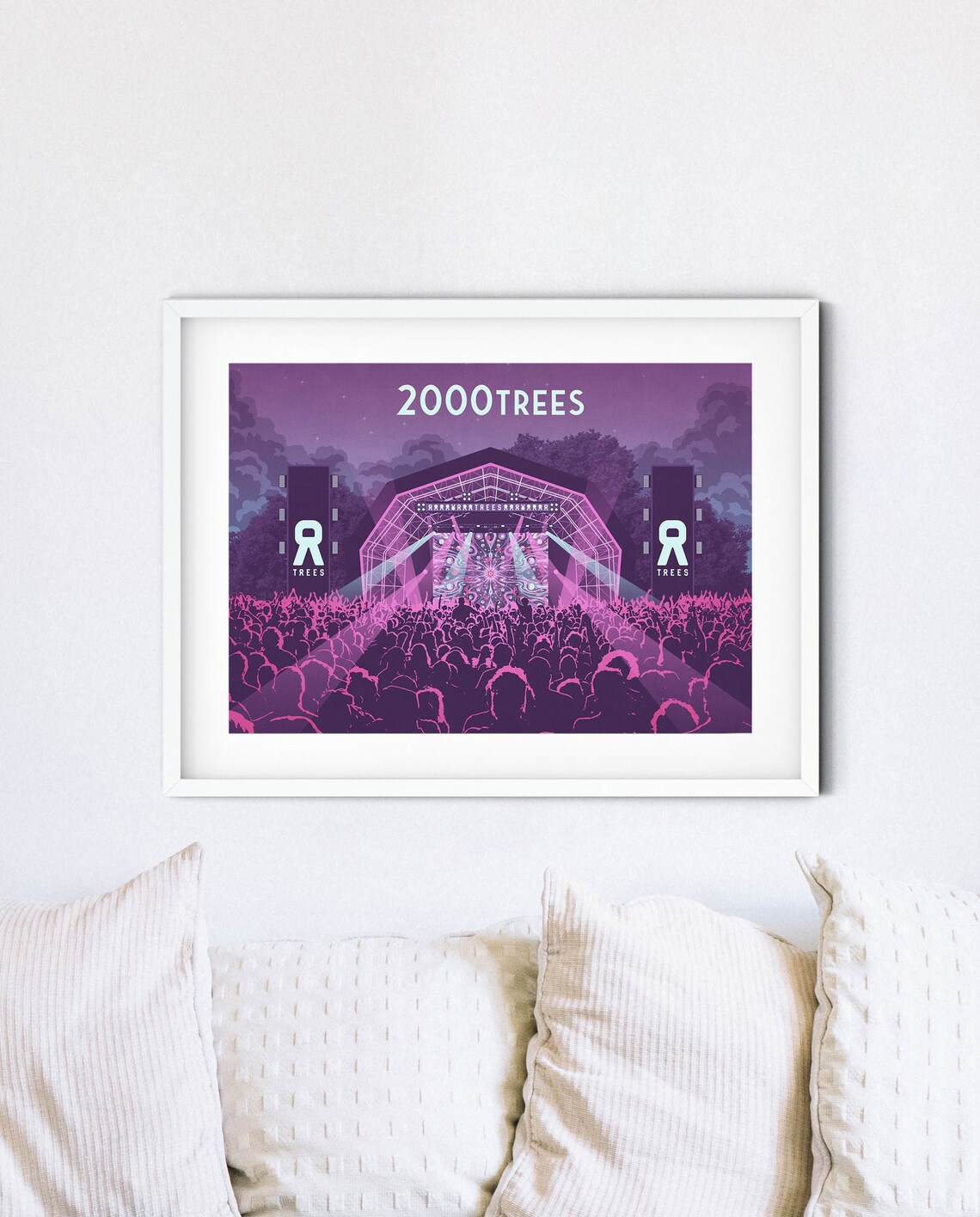 2000 Trees Music Festival Vintage Travel Poster - Image 4