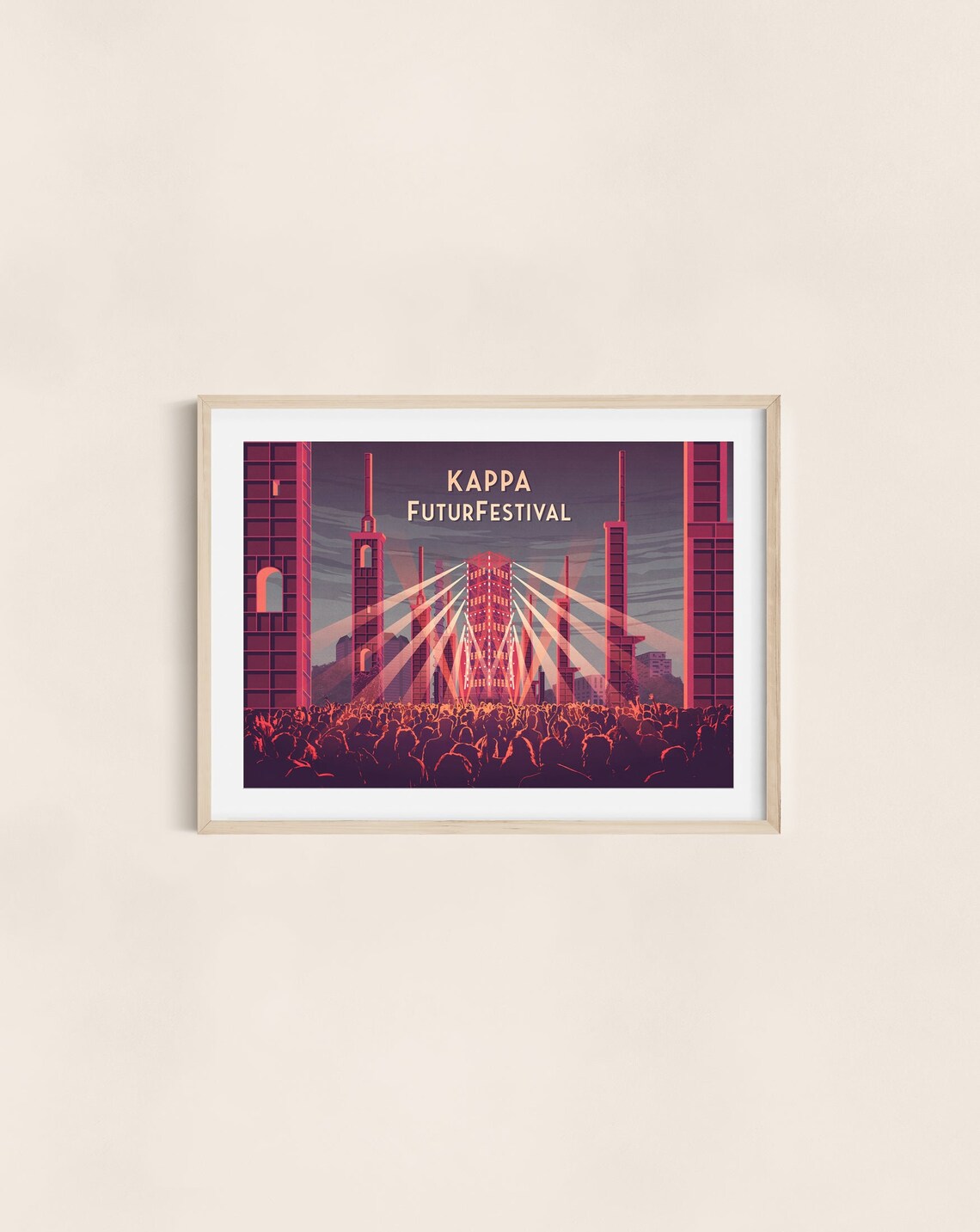 Kappa FuturFestival Turin Electronic Dance Music Crowd Poster - Image 3