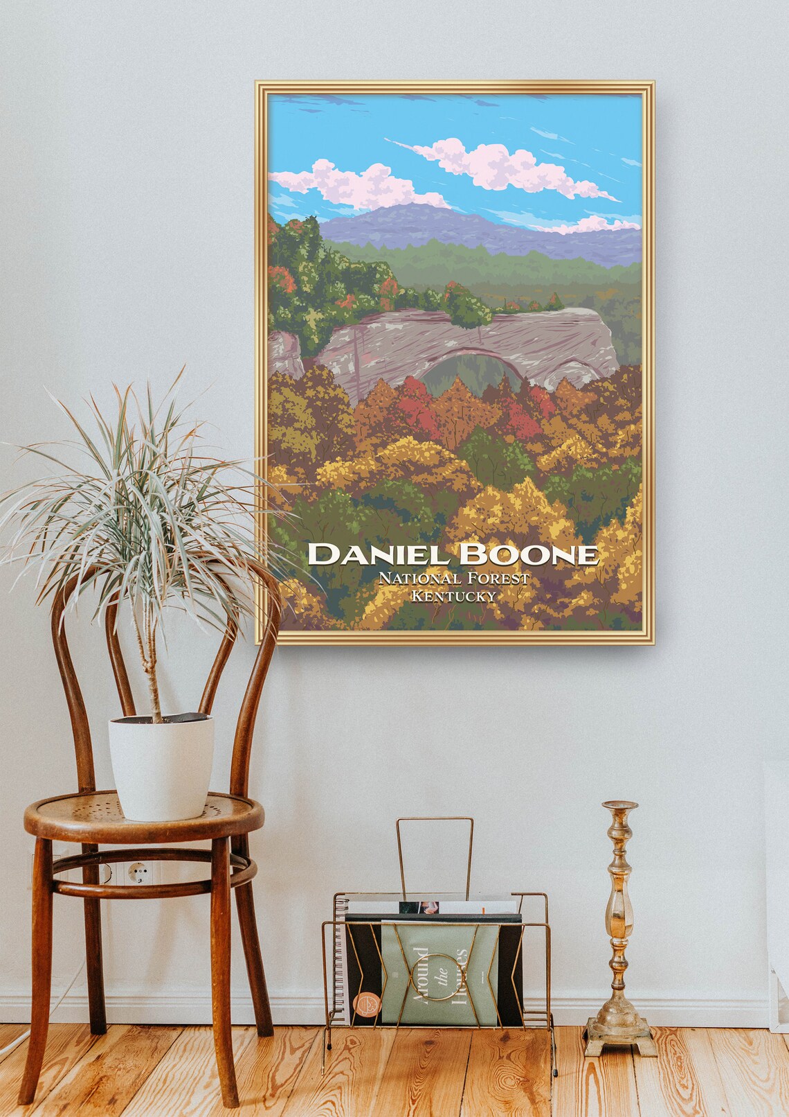 Daniel Boone National Forest Vintage Travel Poster - Image 2