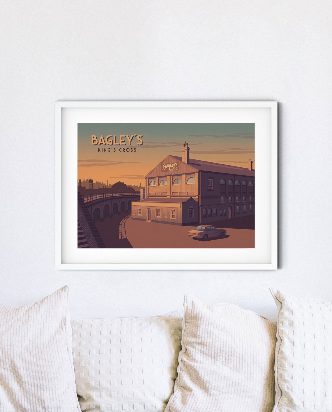Bagleys Nightclub London Kings Cross Vintage Travel Poster - Image 4