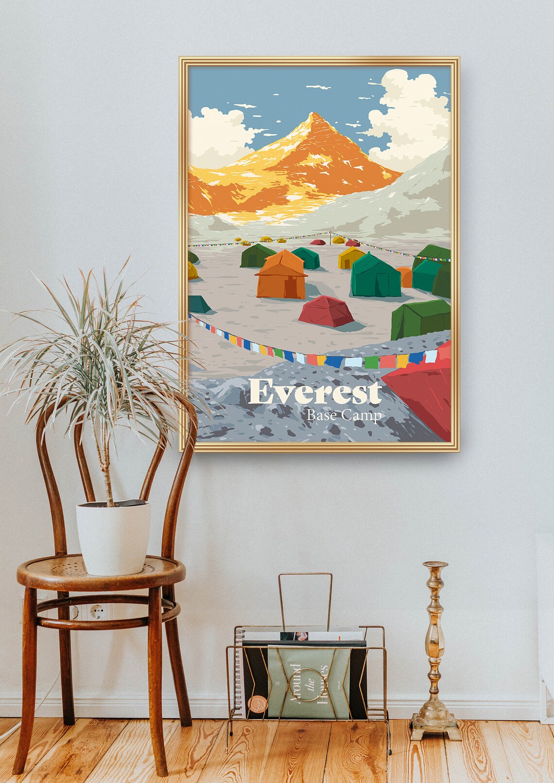 Mount Everest Base Camp Travel Poster, Himalayas - Image 2