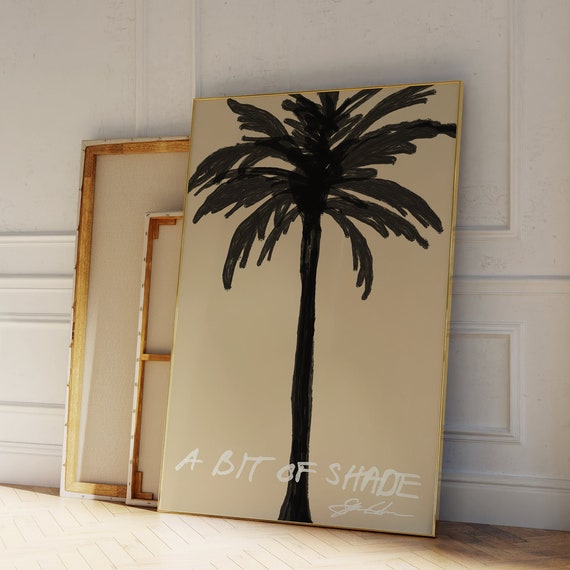 Palm Trees Boho Coastal Art Print