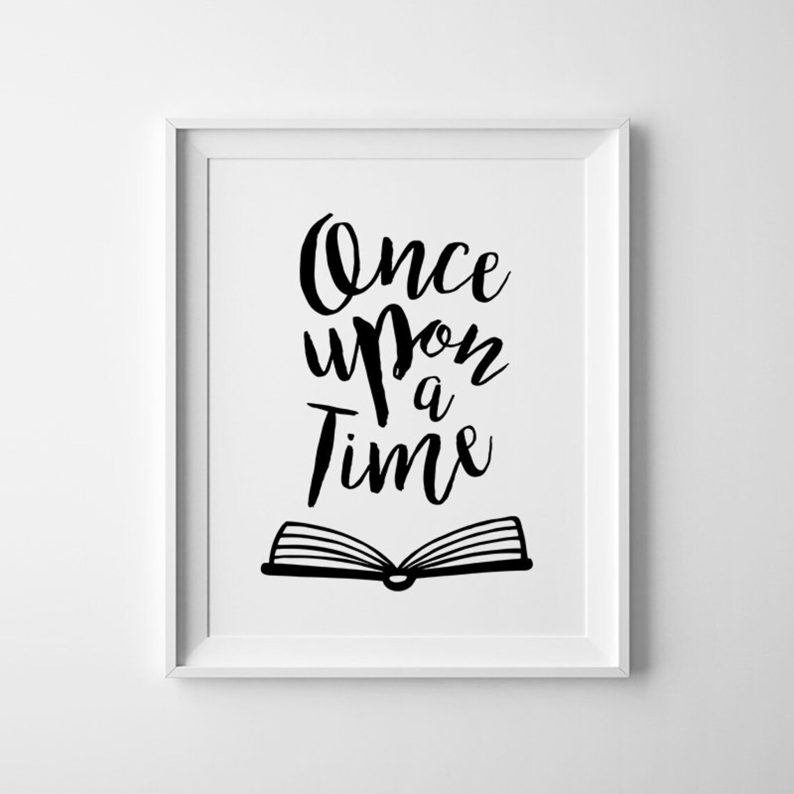 Once Upon a Time Kids Room Book Art Print