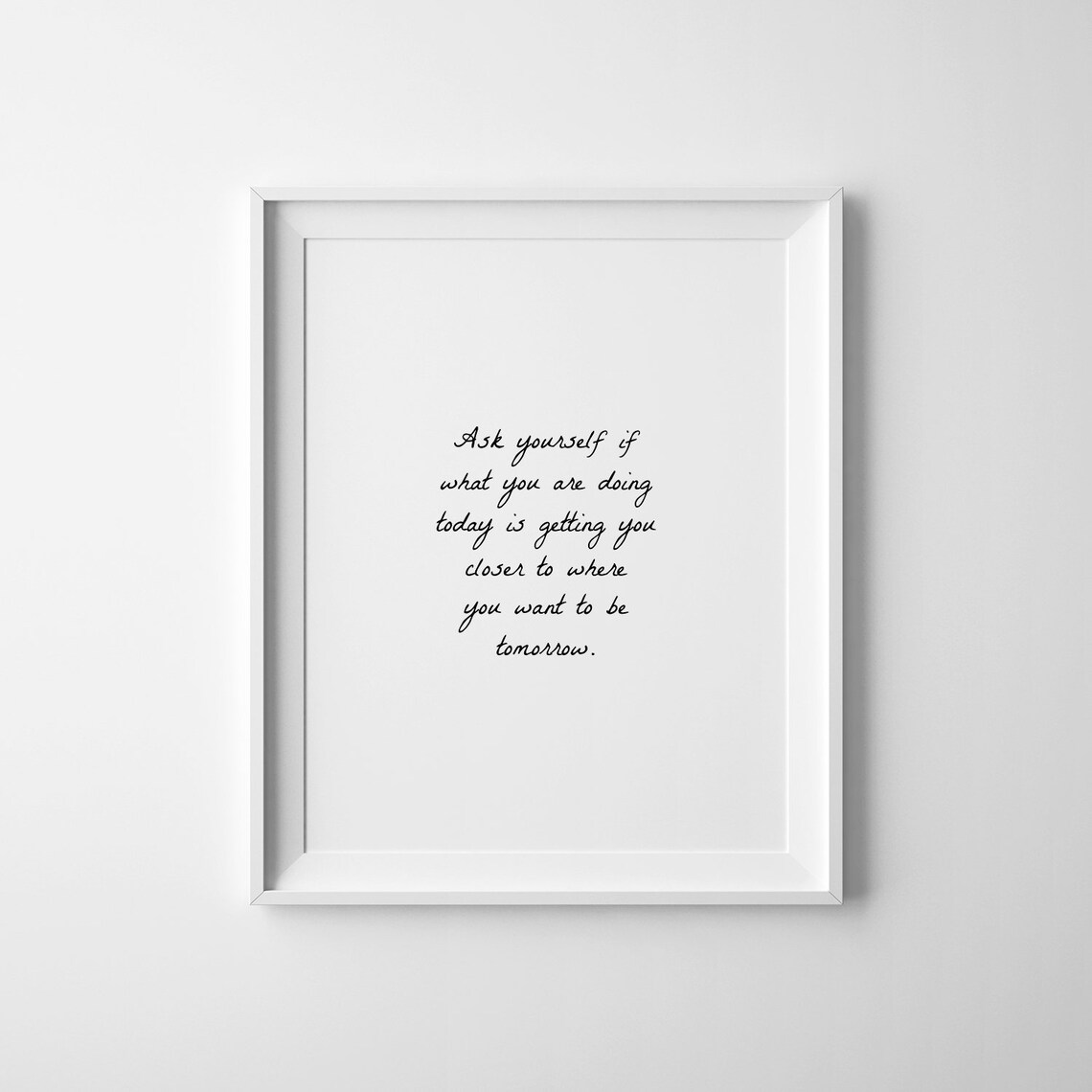 Motivational Quote Art Print, Goal Setting Inspiration