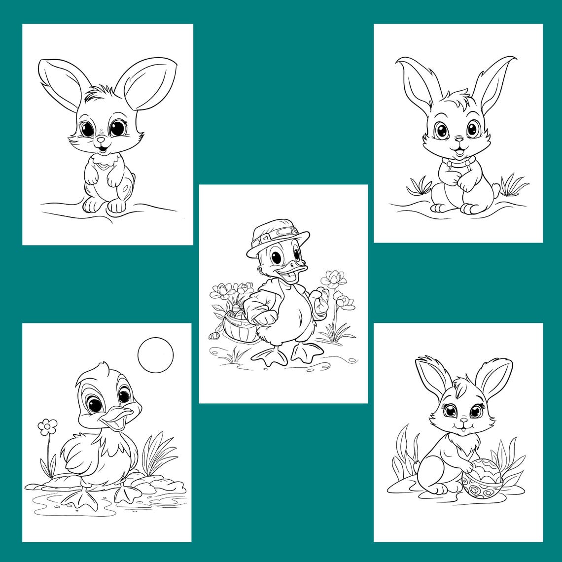 Kids Easter Coloring Pages - Image 3