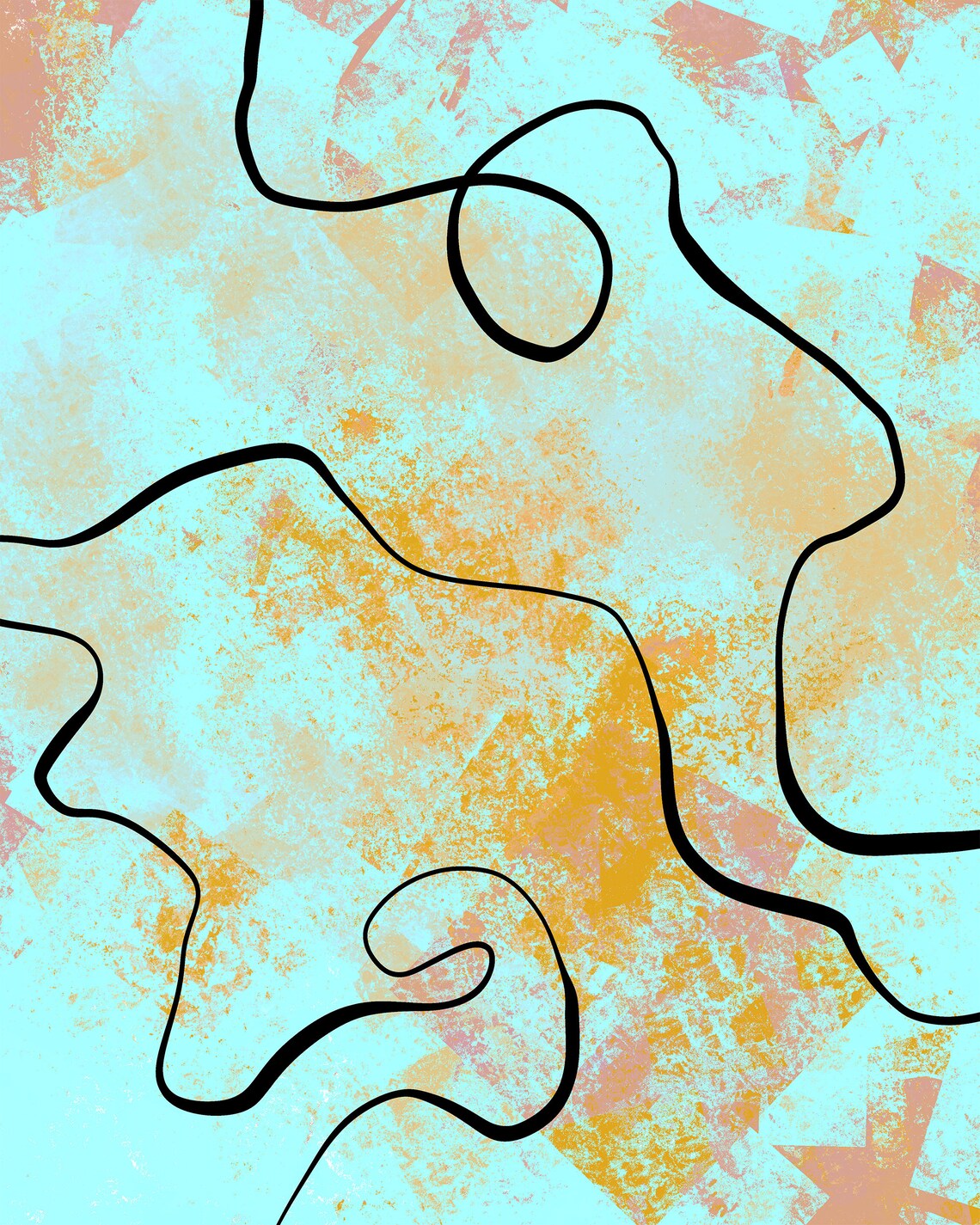 Abstract Minimalist Boho Line Art, Contemporary Modern - Image 5