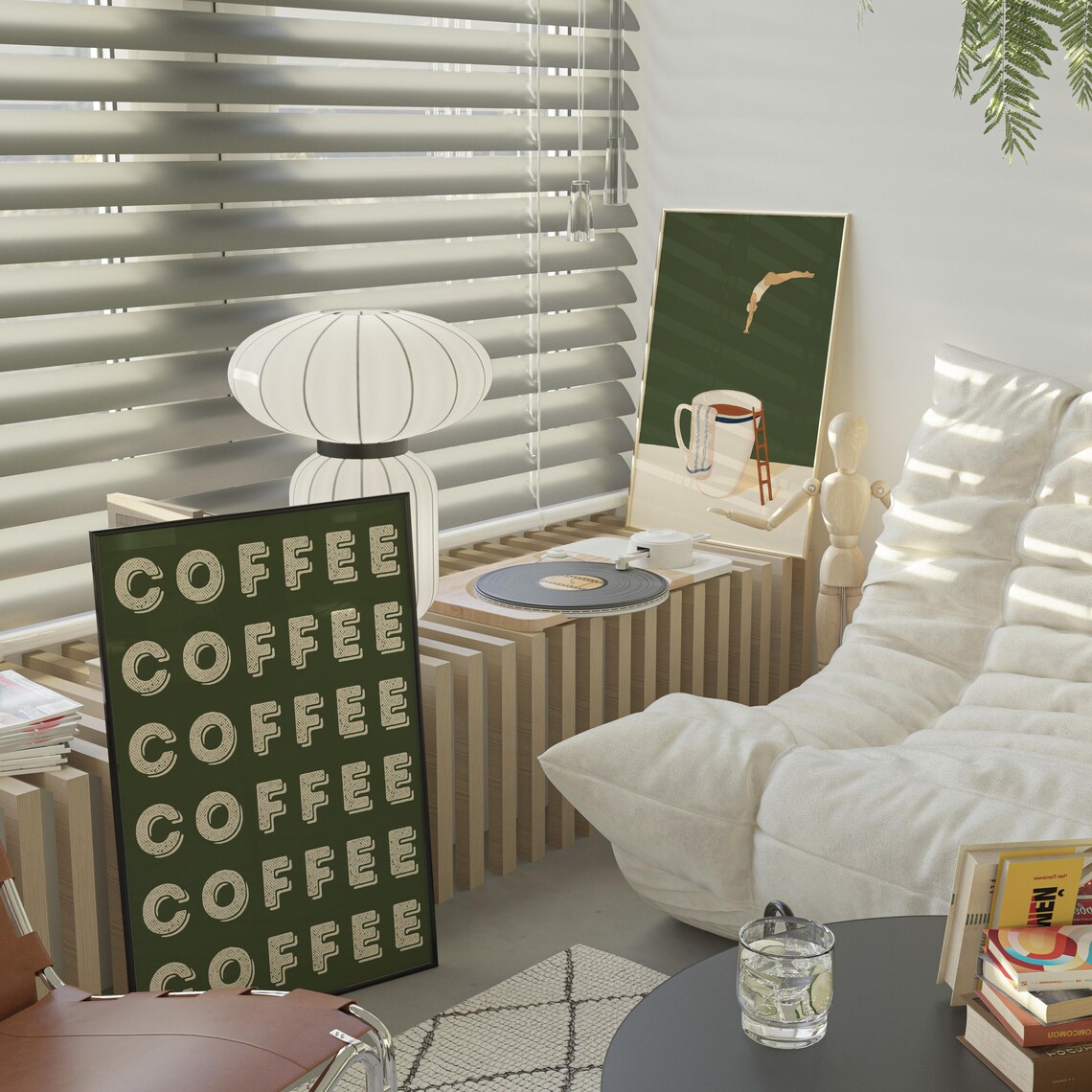 Coffee Typography Poster, Aesthetic Kitchen Wall Art - Image 3