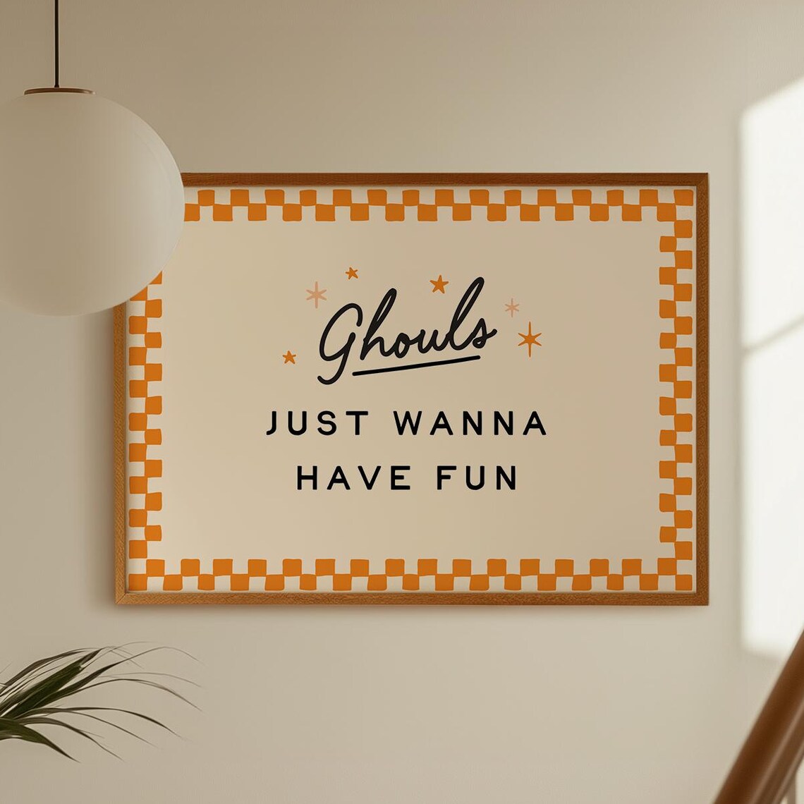 Ghouls Just Wanna Have Fun Halloween Art Print