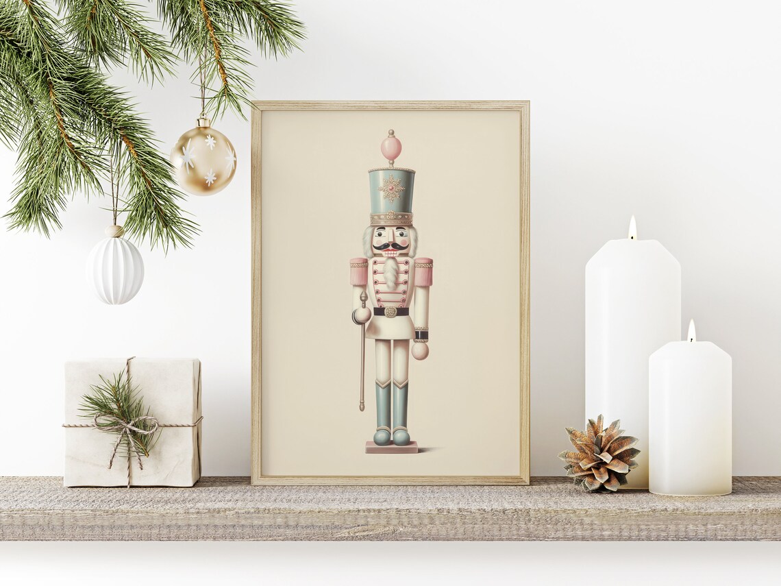 Christmas Nutcracker Poster, Nursery Decor, Minimalist - Image 2
