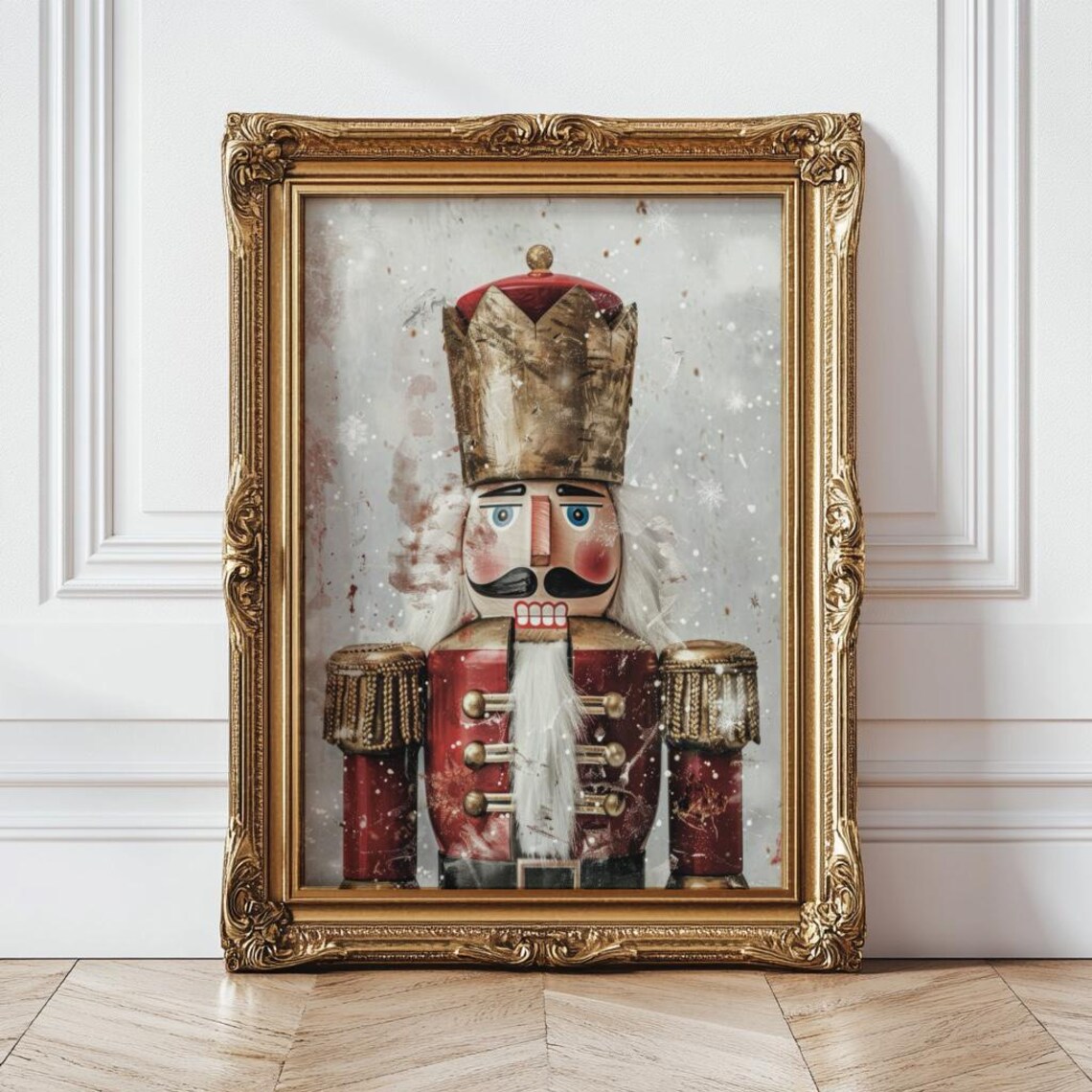 Christmas Nutcracker Minimalist Vintage Art Print - Image 4