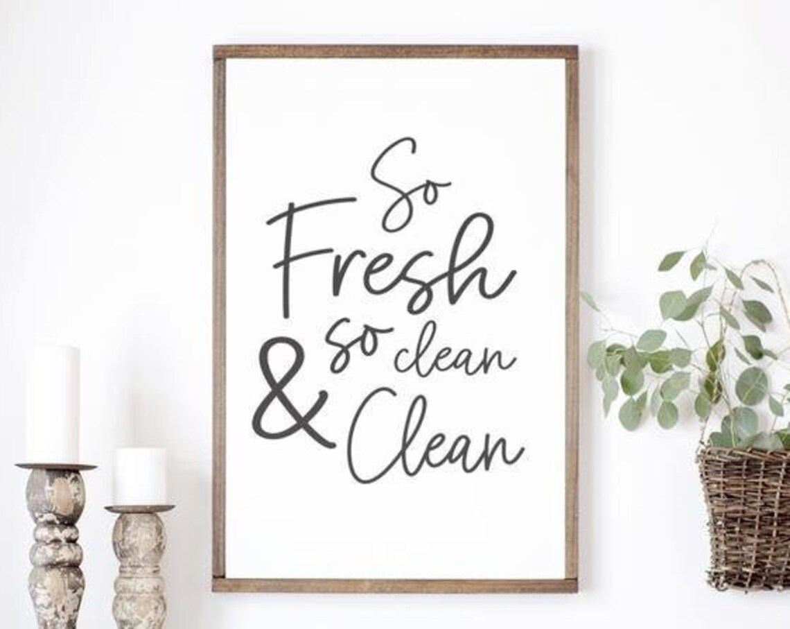 So Fresh And So Clean Laundry Room Wall Art Print - Image 2