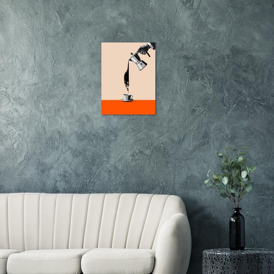 Funny Clever Cat and Coffee Poster, Kitchen Wall Art - Image 2