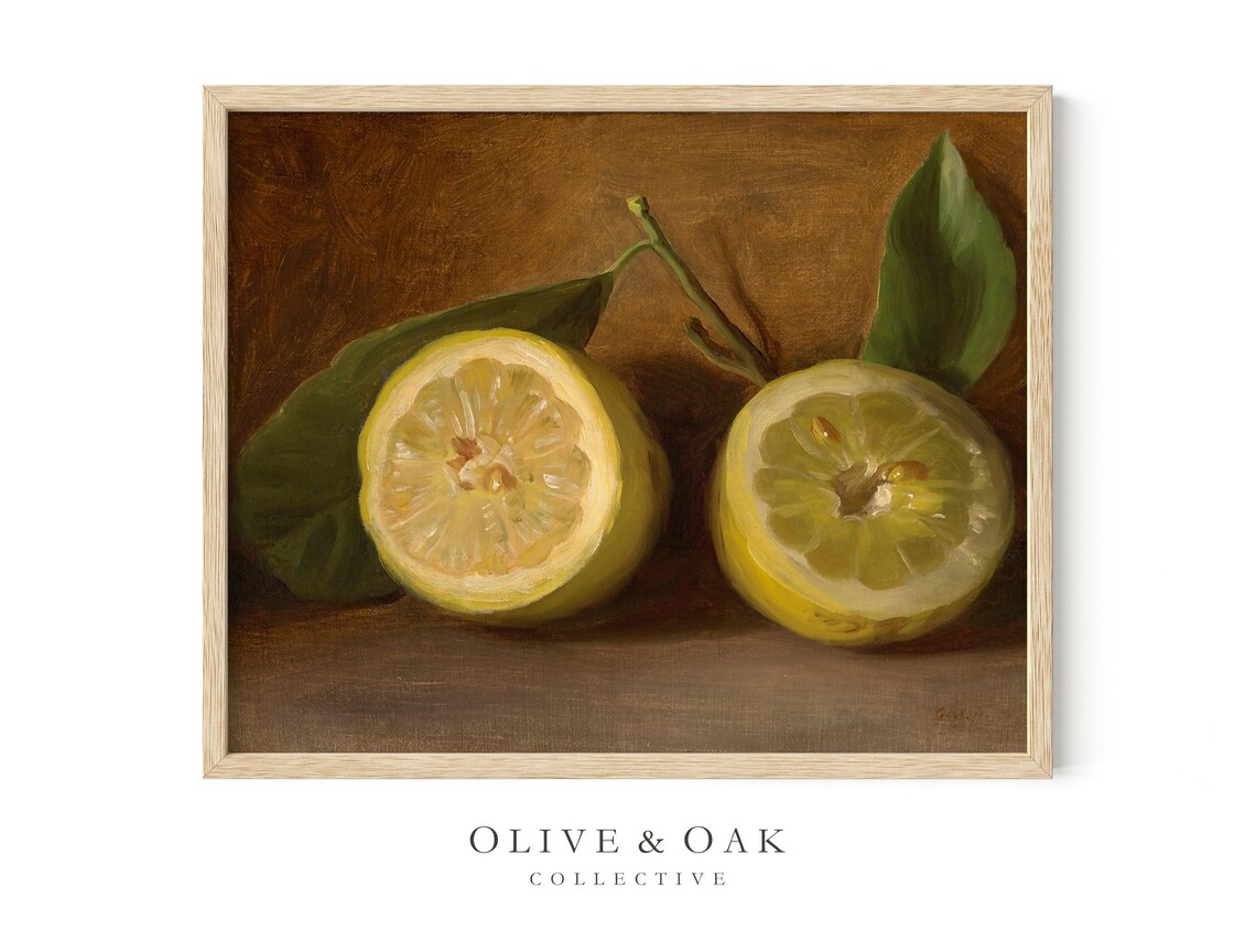 Lemon Vintage Farmhouse Art Print, Country Kitchen - Image 4