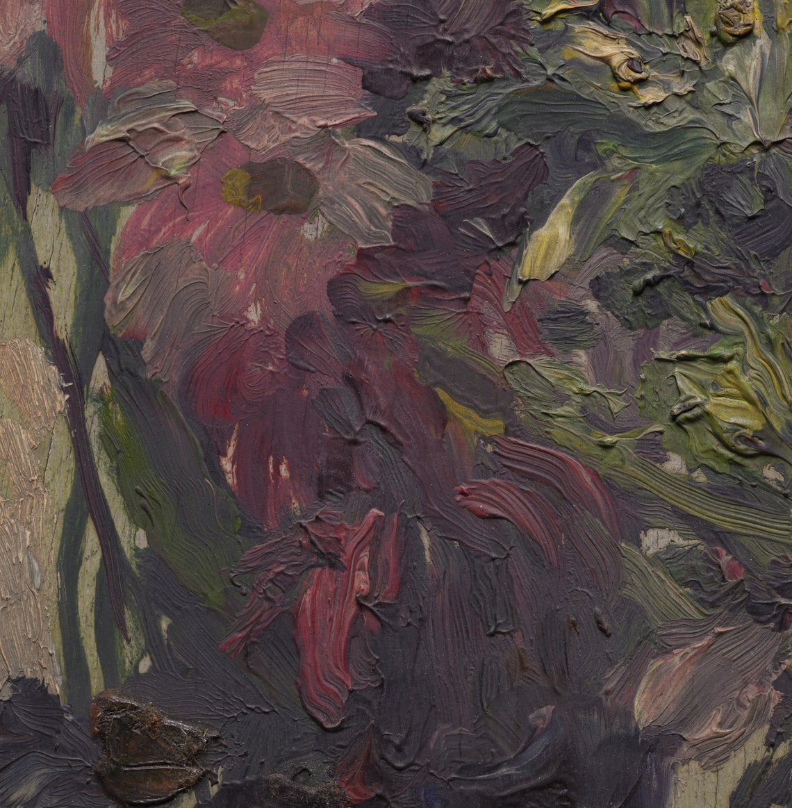 Vintage Floral Bouquet Art Print, Moody Flower Study - Image 4