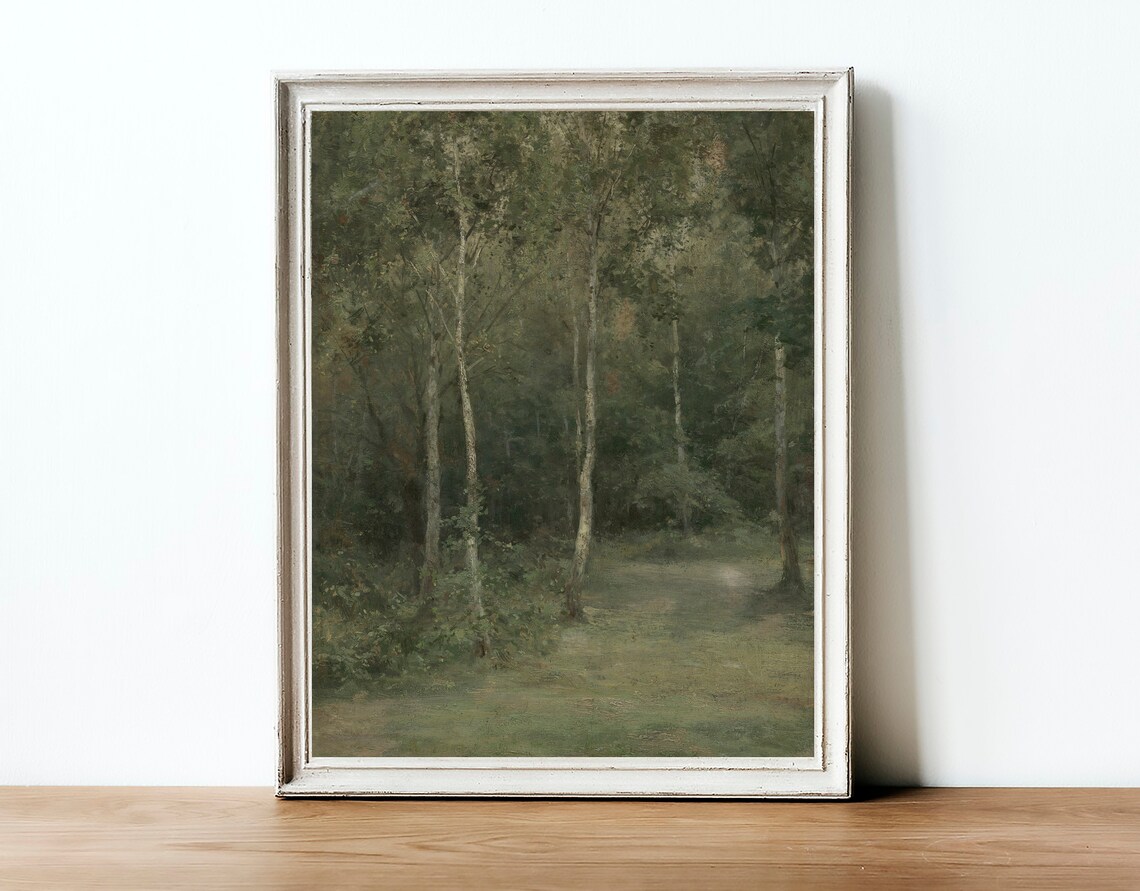 Forest Oil Painting, Vintage Tree Art Print - Image 4