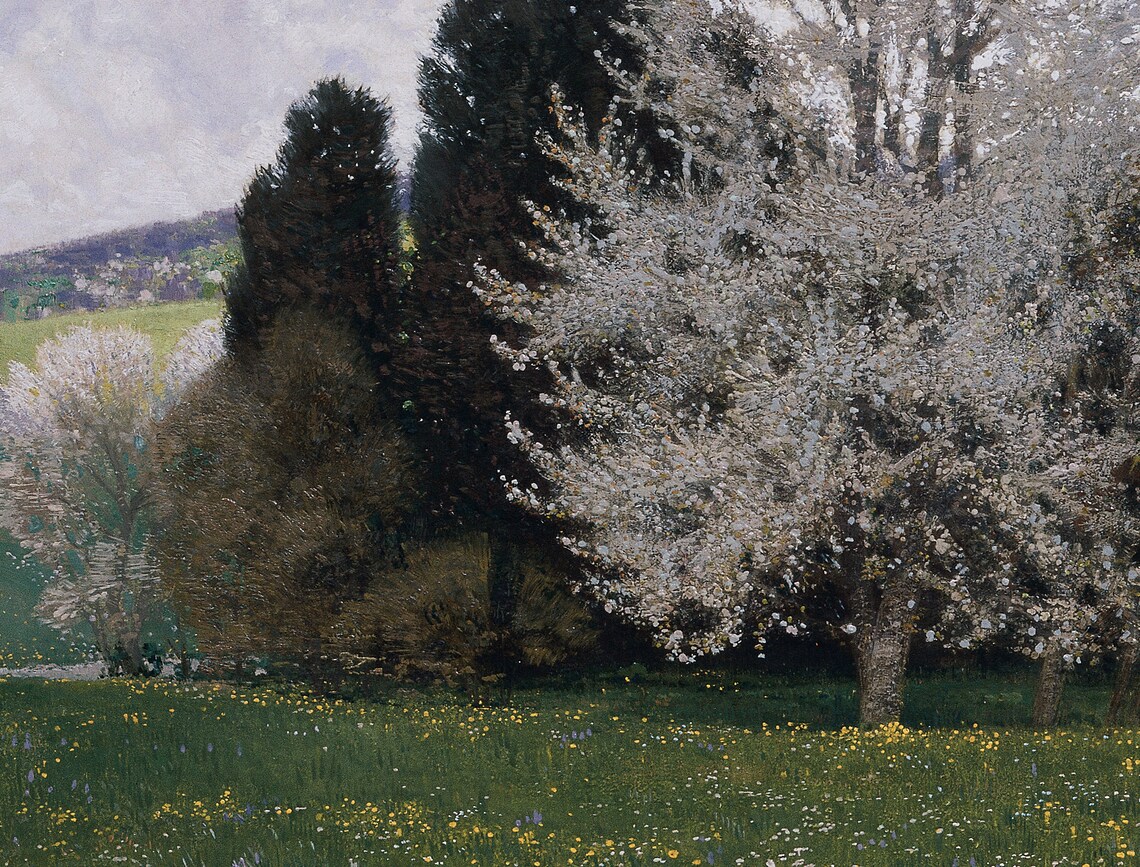 Spring Landscape - Vintage Farmhouse - Image 3