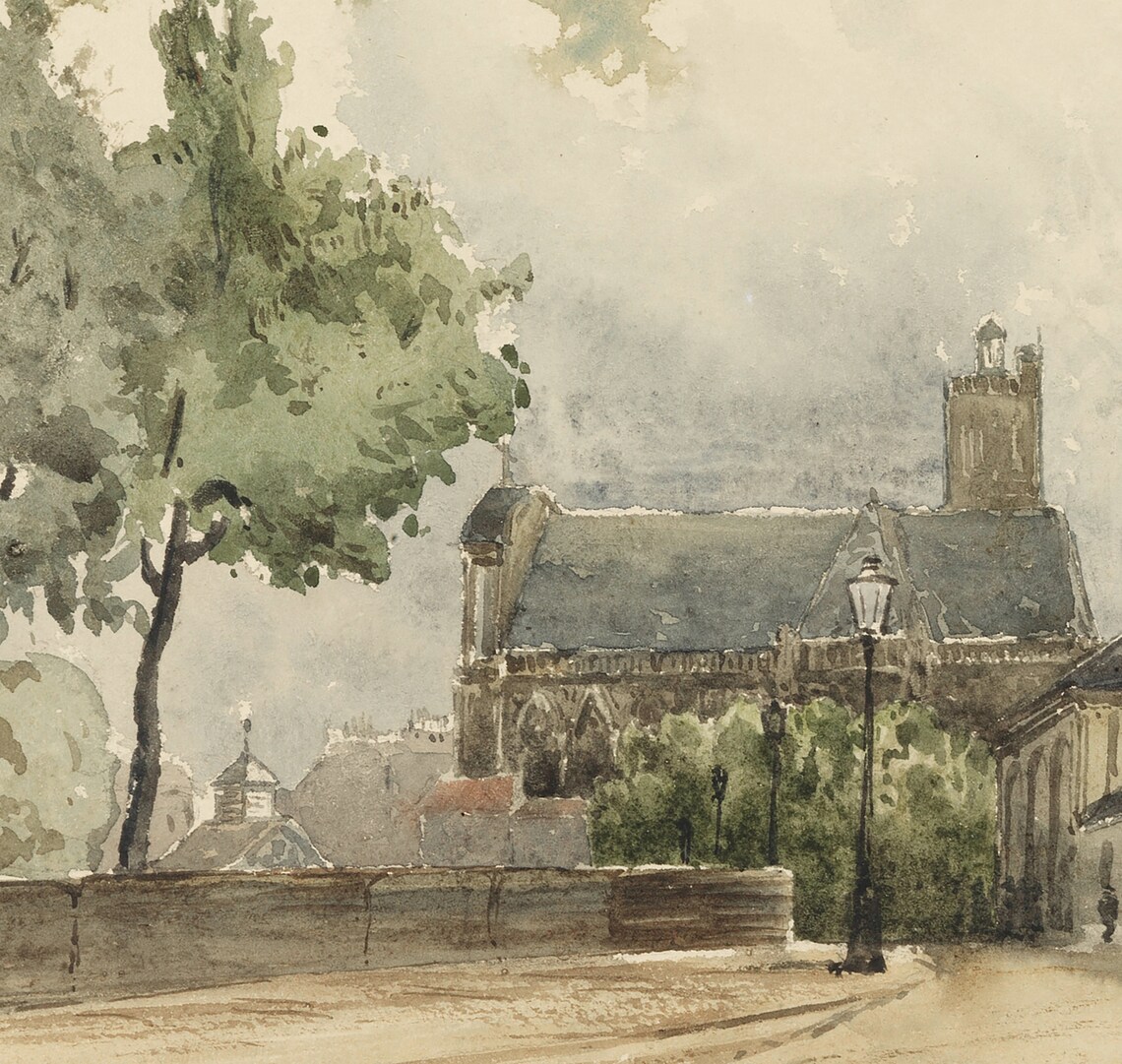 Paris Cityscape Painting, European Art Print - Image 4