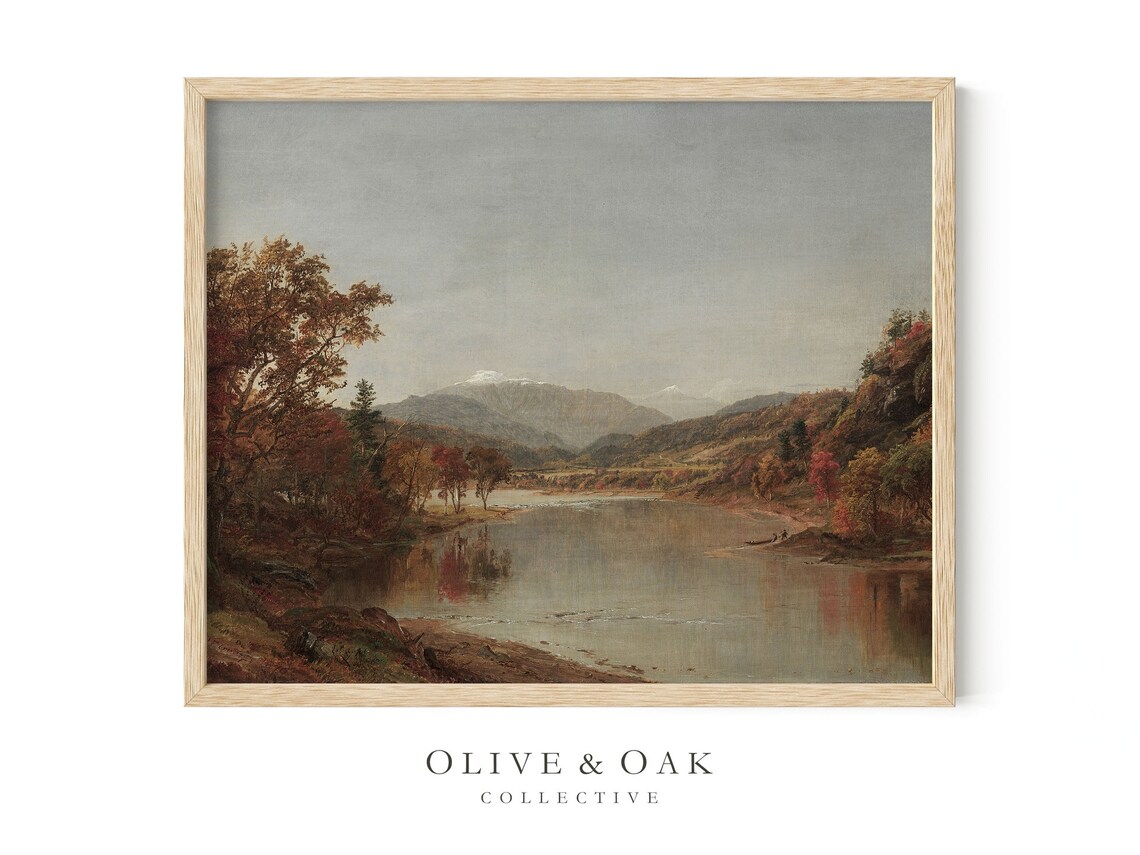 Fall Landscape Painting, Autumn Nature Art Print - Image 4