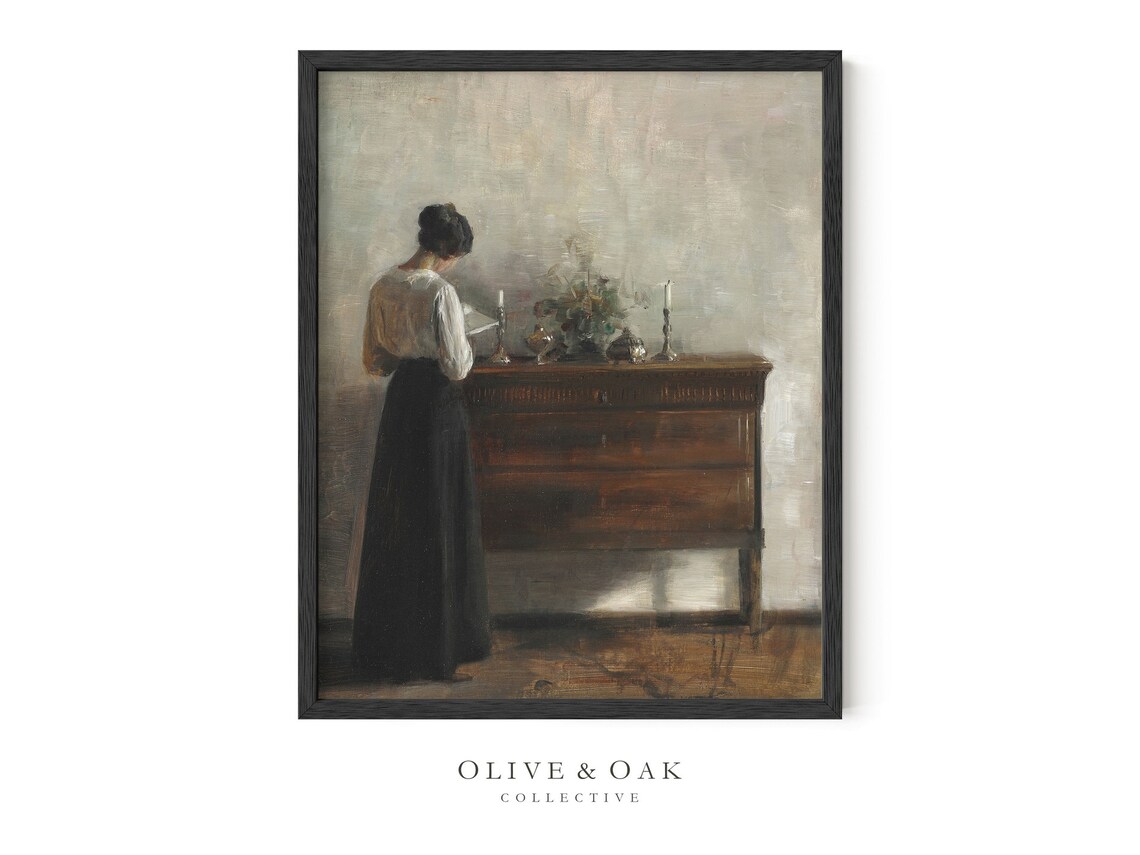Victorian Portrait Painting, Vintage Wall Art Print - Image 2