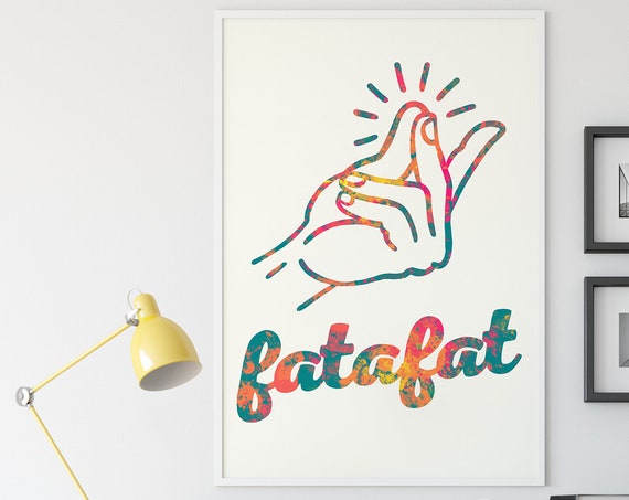 Fatafat Indian Desi Pop Art Poster