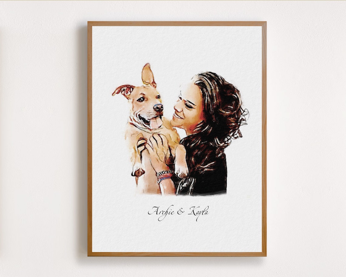 Senior Couple on Park Bench with Pets Better Together Keepsake Poster - Image 8