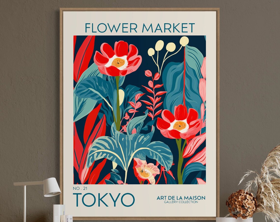Flower Market Poster, Botanical Floral Decor - Image 5