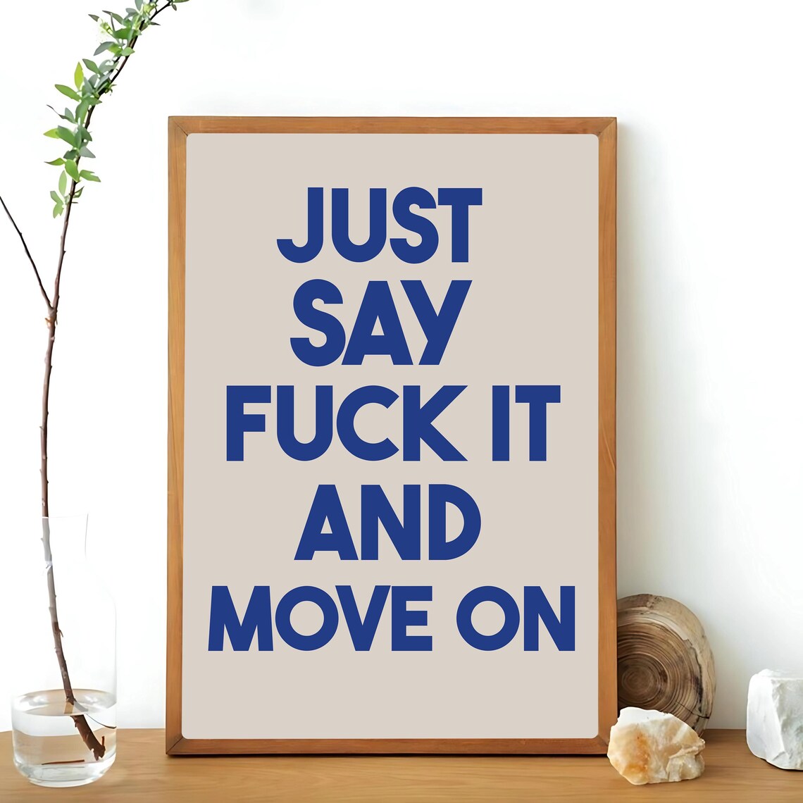 Just Say Fck It And Move On, Mental Health Typography - Image 3