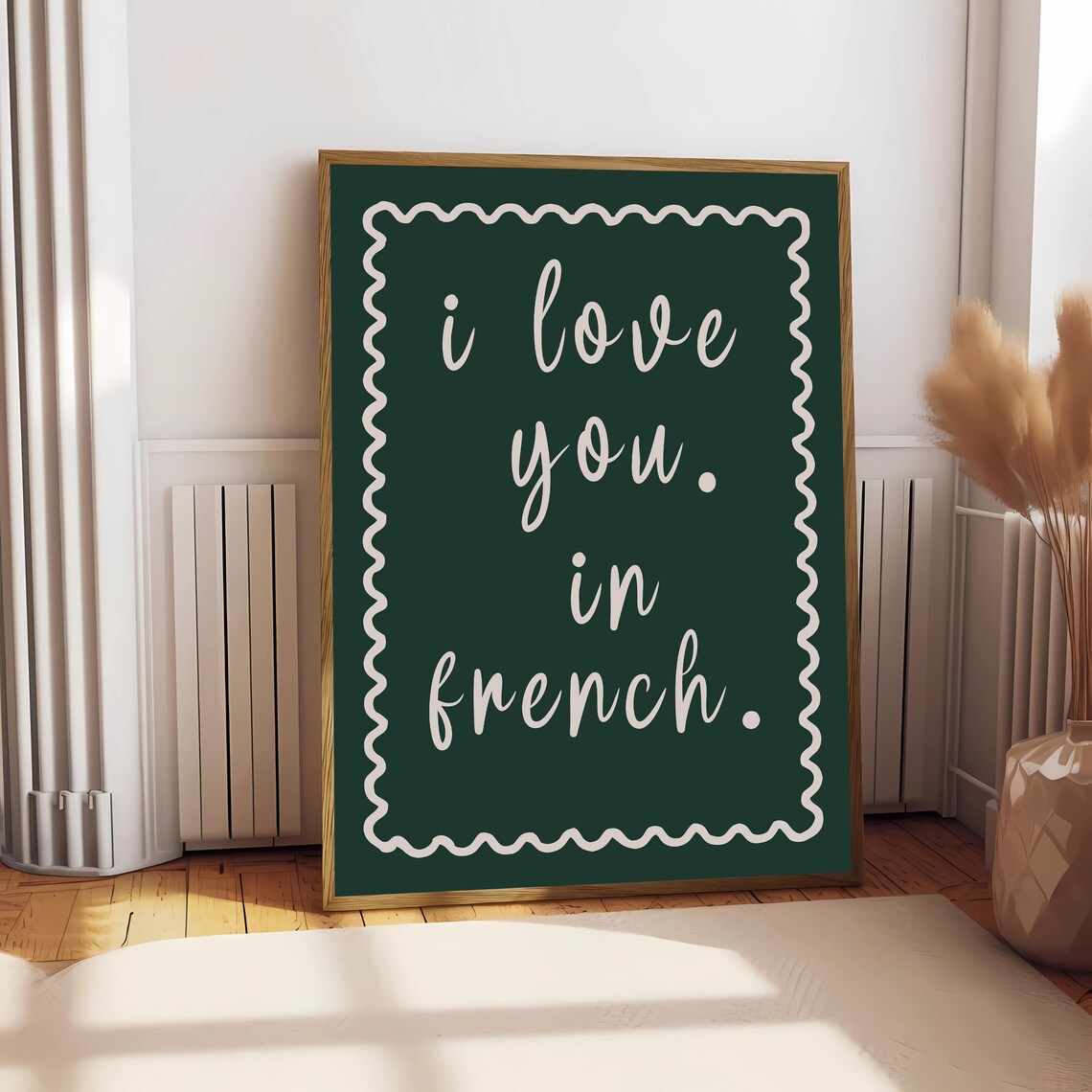 I Love You In French, Romantic Quote Poster - Image 2
