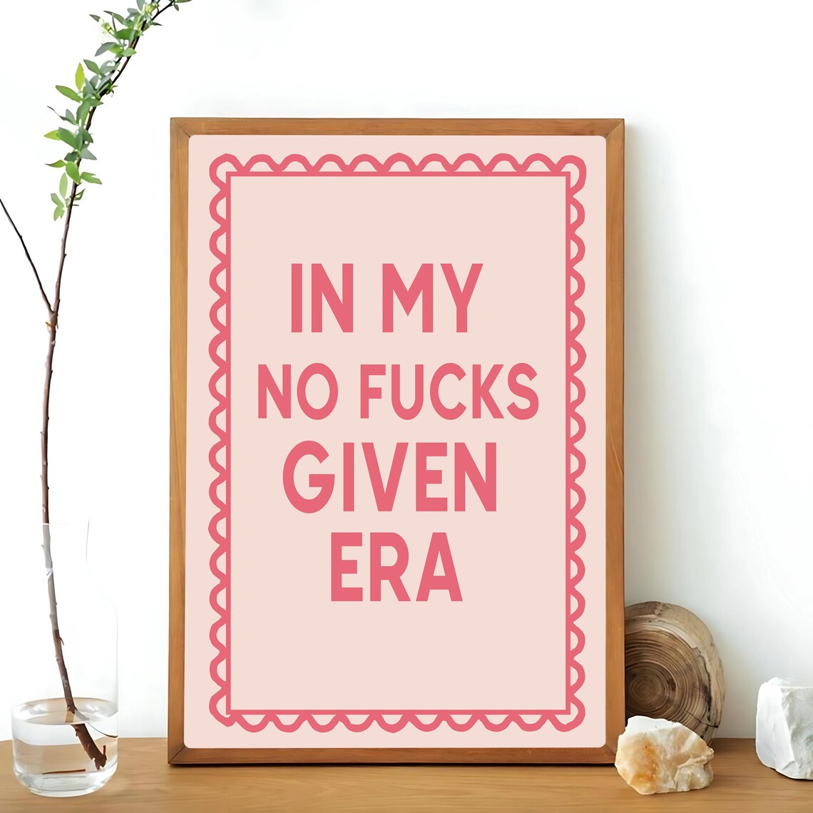 In My No Fucks Given Era, Funny Quote Art Print - Image 3