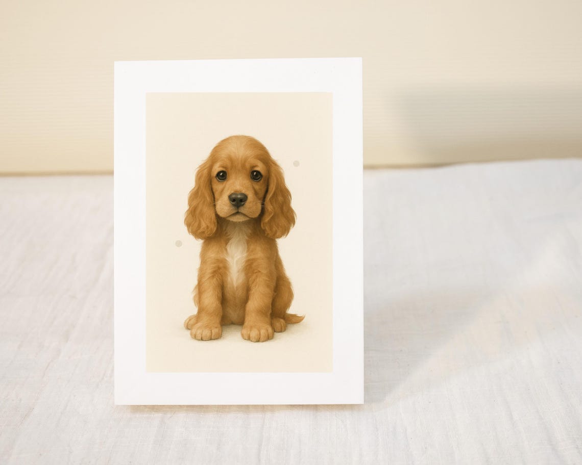 Cocker Spaniel Cute Puppy Dog Art Print - Image 3