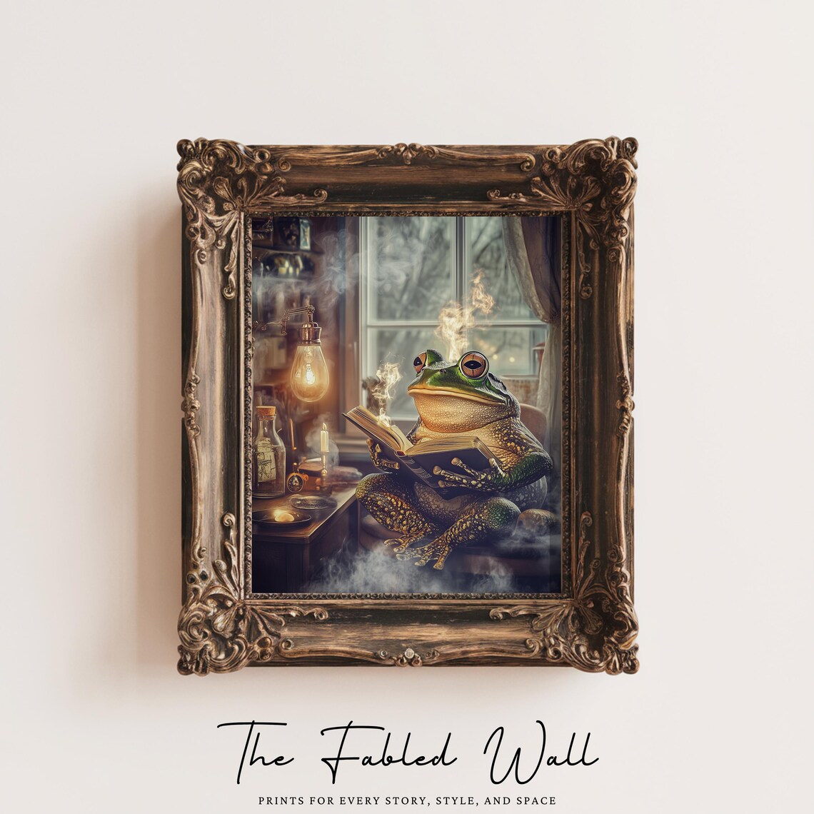 The Alchemists Toad, Whimsical Frog Illustration