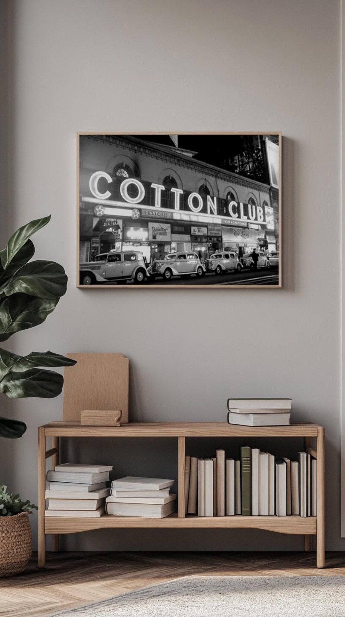 Cotton Club Harlem Vintage Black White Jazz Nightclub Photo Print - Image 2