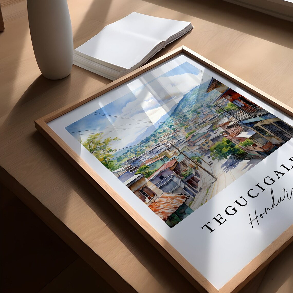 Tegucigalpa Honduras Art Print, Custom Text - Image 5