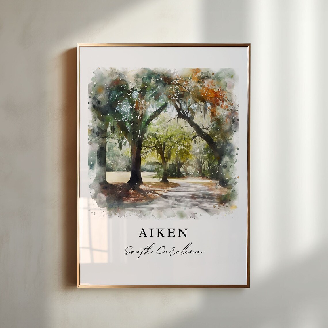 Aiken South Carolina Travel Poster, South Carolina