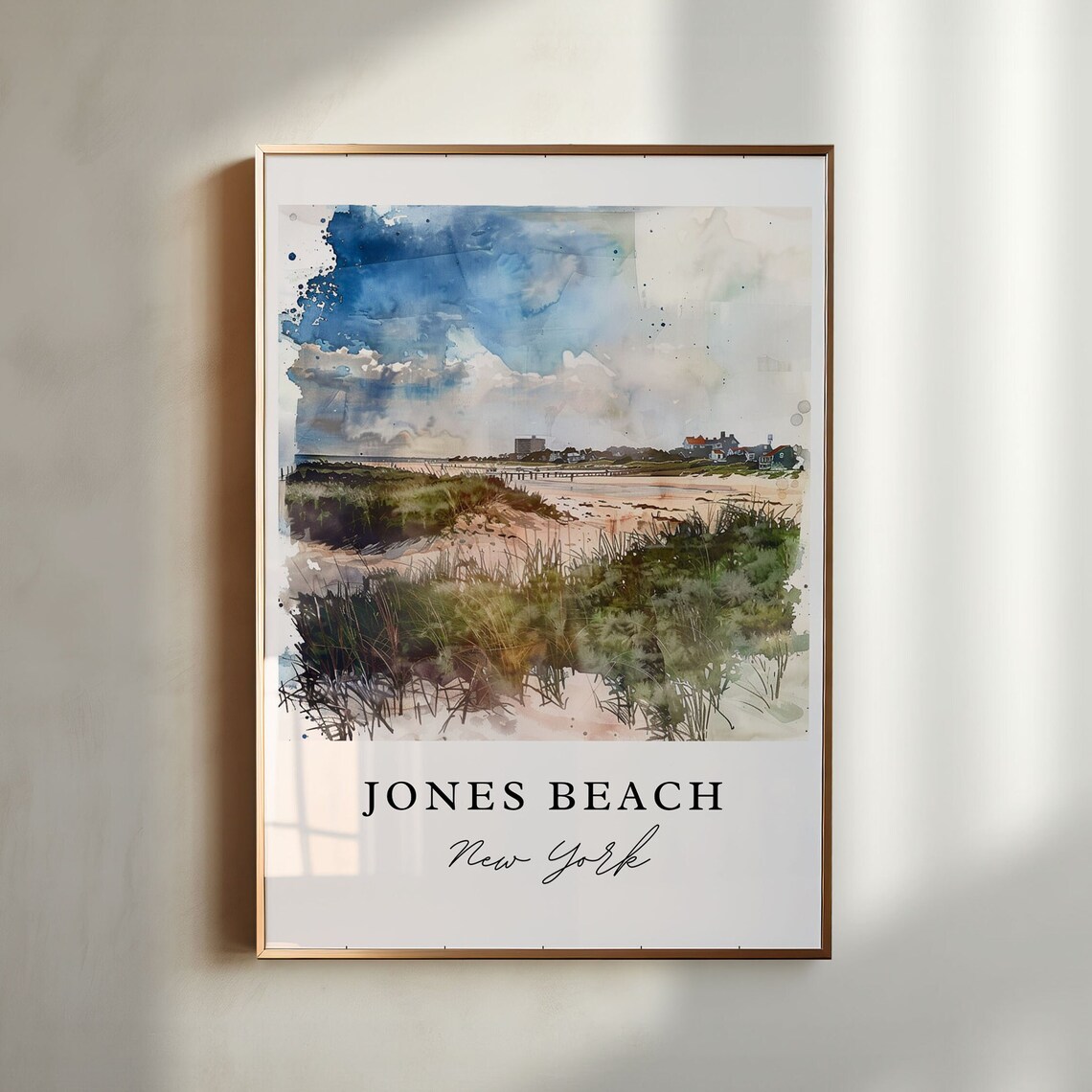 Jones Beach, NY Travel Poster, Wantagh Wall Art